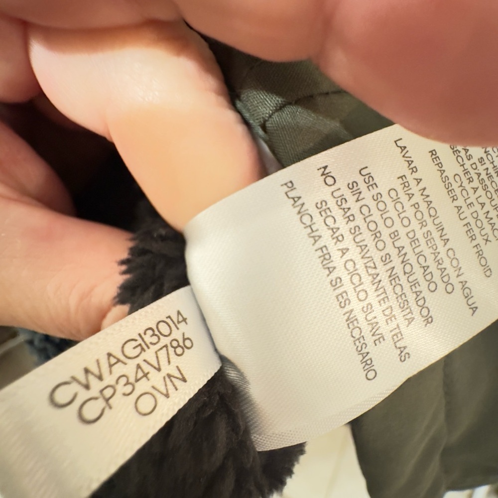 Calvin Klein ~Women's Hooded Faux-Fur-Lined Anorak Raincoat~ XXSP~ Olive ~NWT - Picture 11 of 14